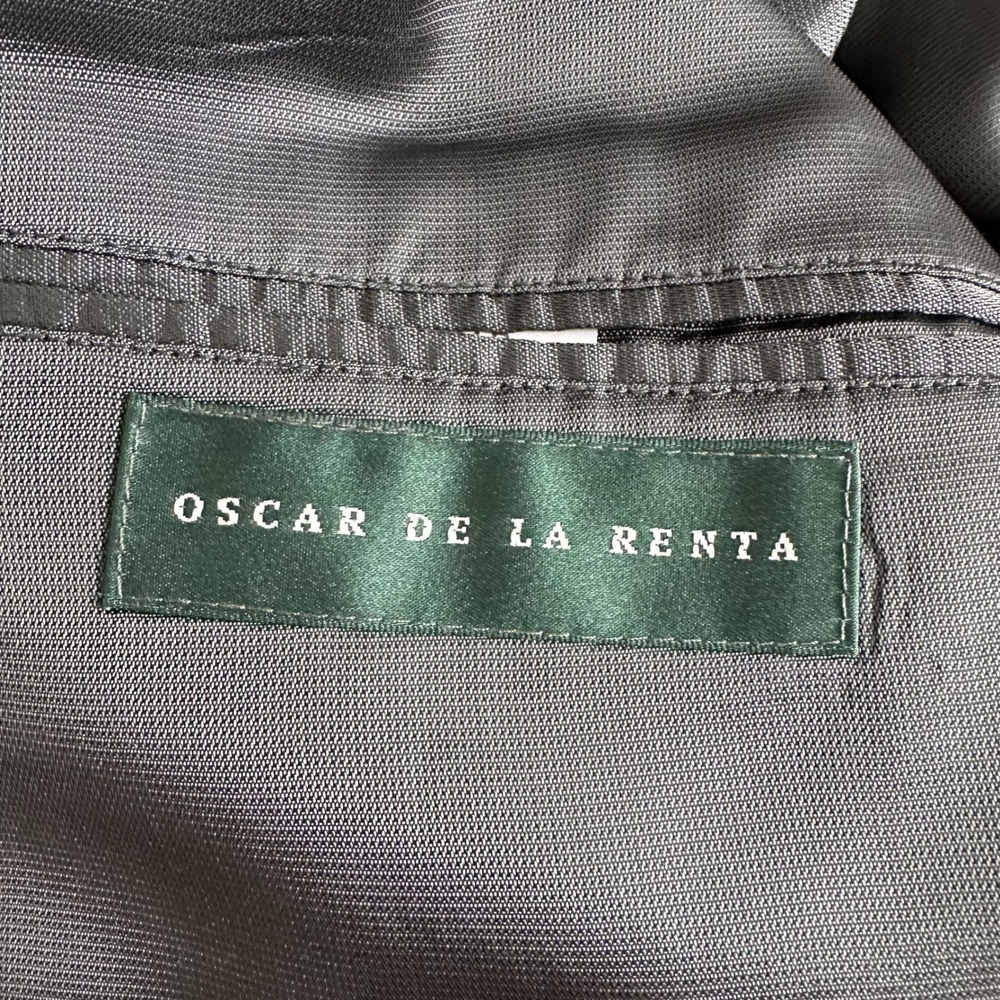 Oscar de la Renta Men's Blazer Jacket 44 R Black Wool Cashmere Nylon‎ Old Money - Picture 6 of 10